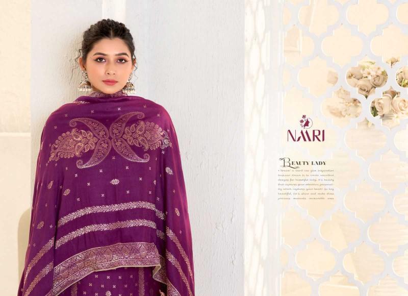 Naari Gulistan Series 117001-117004 Viscose Pashmina Jacquard Winter Wholesale Salwar Kameez in Surat