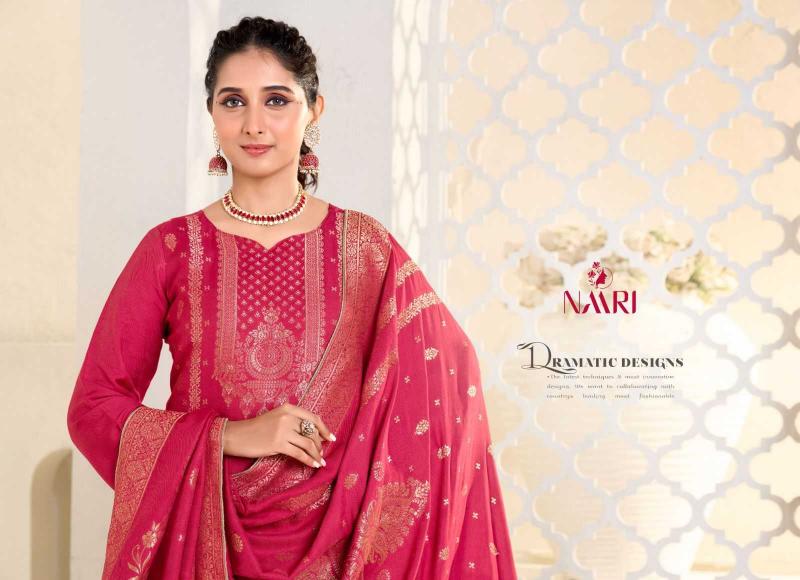 Naari Gulistan Series 117001-117004 Viscose Pashmina Jacquard Winter Wholesale Salwar Kameez in Surat