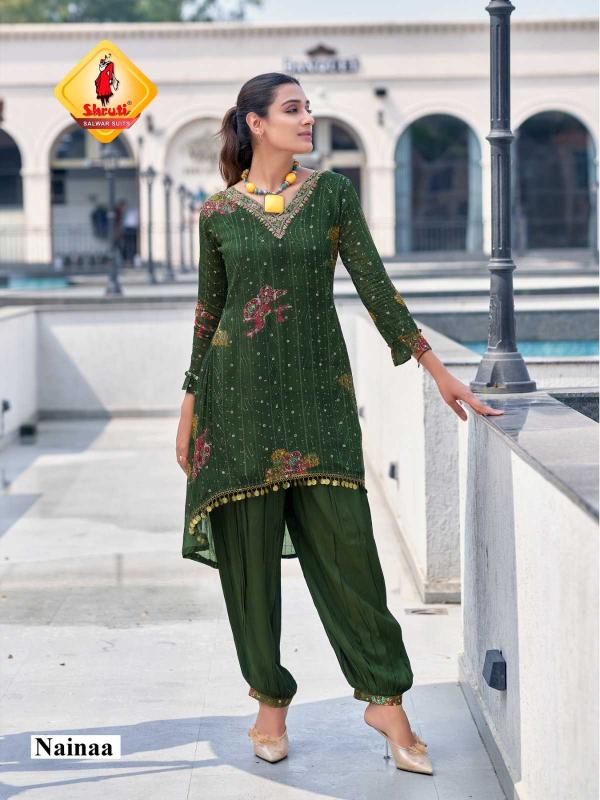 Shruti Suits Utsav Viscose Georgette Mirror Work Wholesale Readymade Indo Western Kurti with Pant in Surat