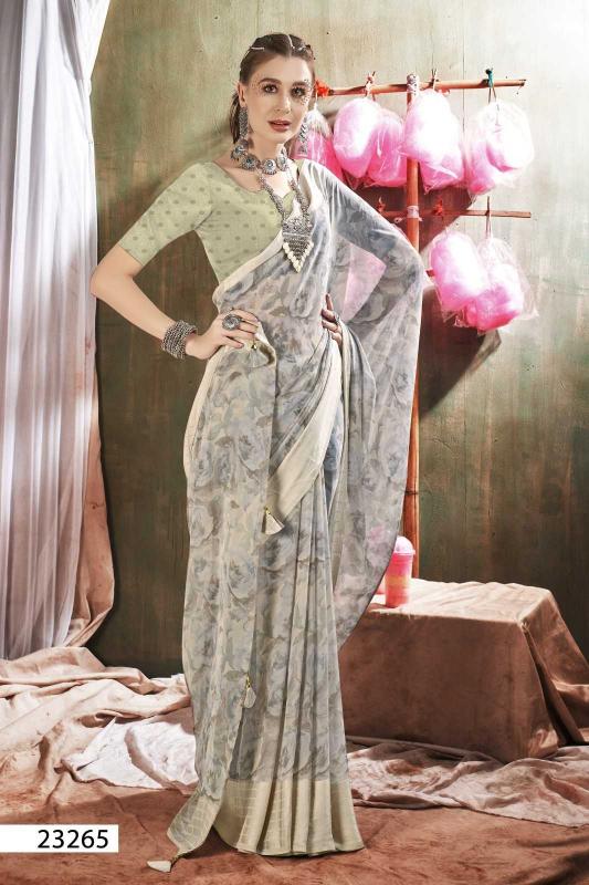Vallabhi Prints Kavyanshi Vol 1 Series 23261-23266 Georgette Unique Colors Wholesale Sarees in Surat