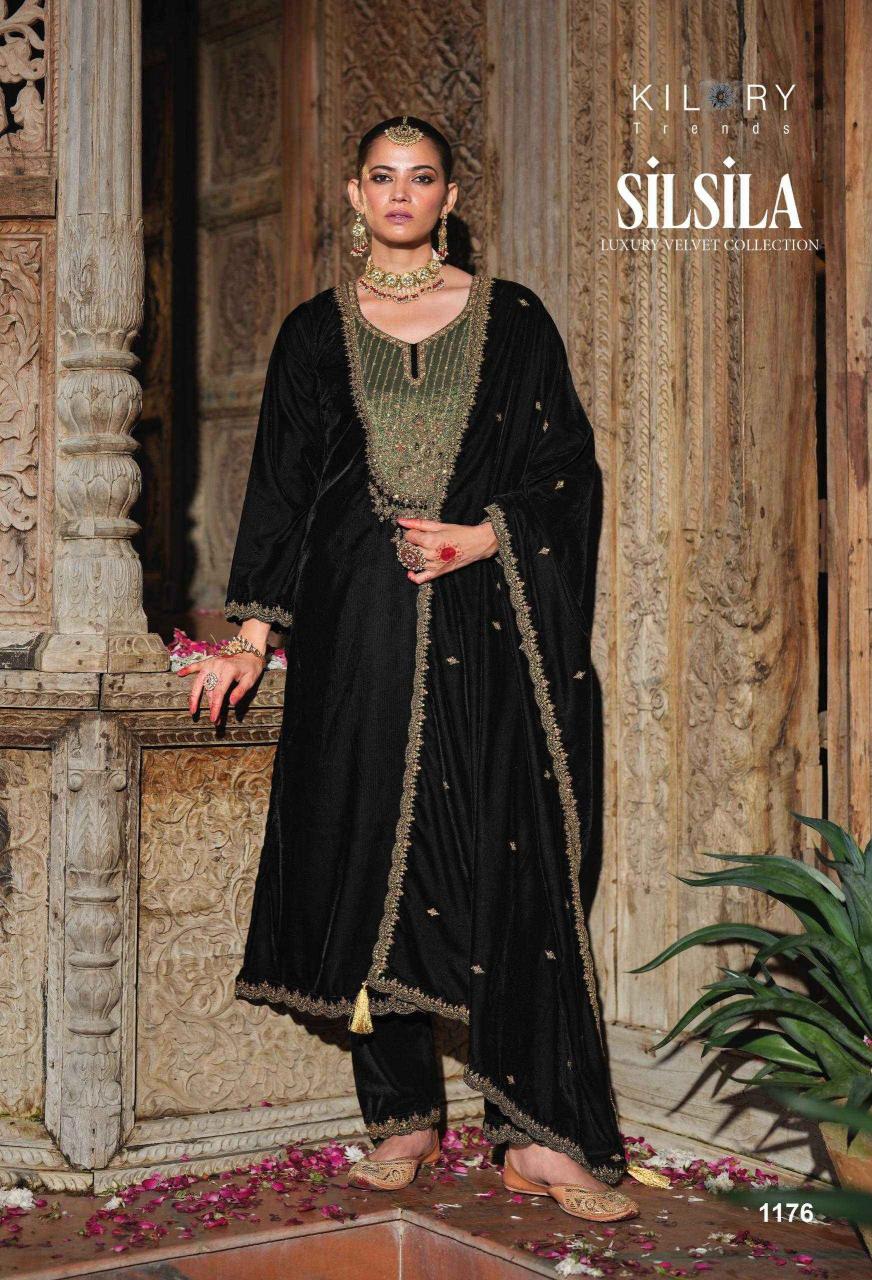 kilory trends silsila series 1171-1176 PURE PREMIUM CORDUROY VELVET Wholesale Salwar Kameez in Surat
