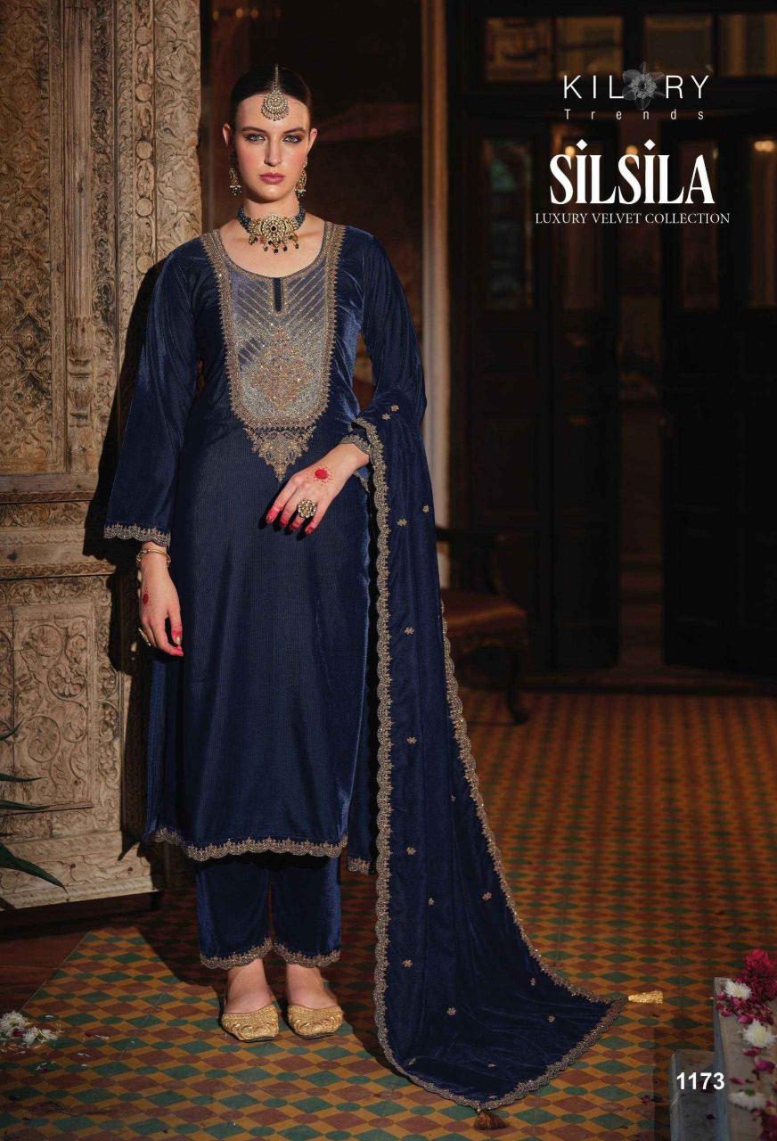 kilory trends silsila series 1171-1176 PURE PREMIUM CORDUROY VELVET Wholesale Salwar Kameez in Surat