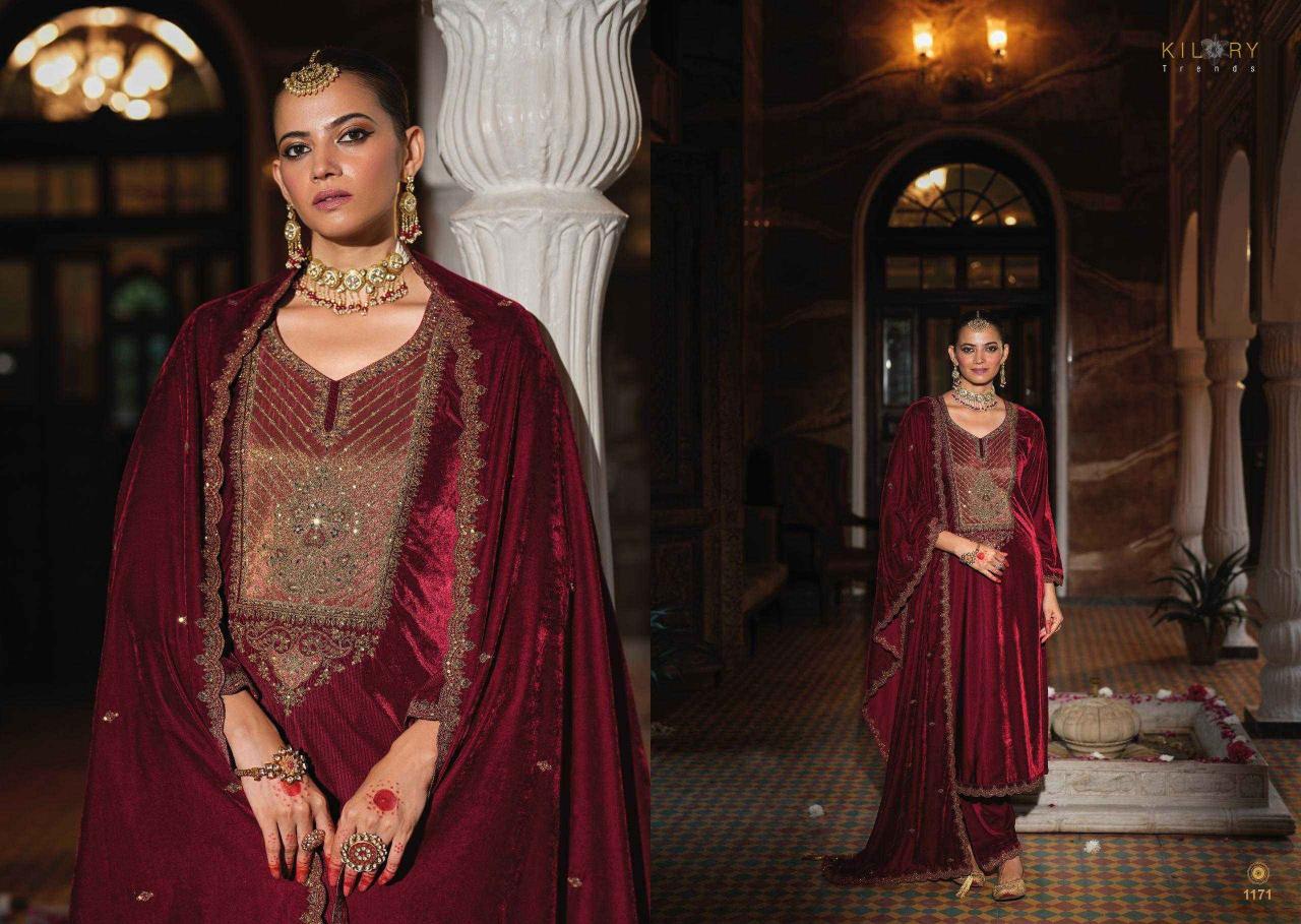 kilory trends silsila series 1171-1176 PURE PREMIUM CORDUROY VELVET Wholesale Salwar Kameez in Surat