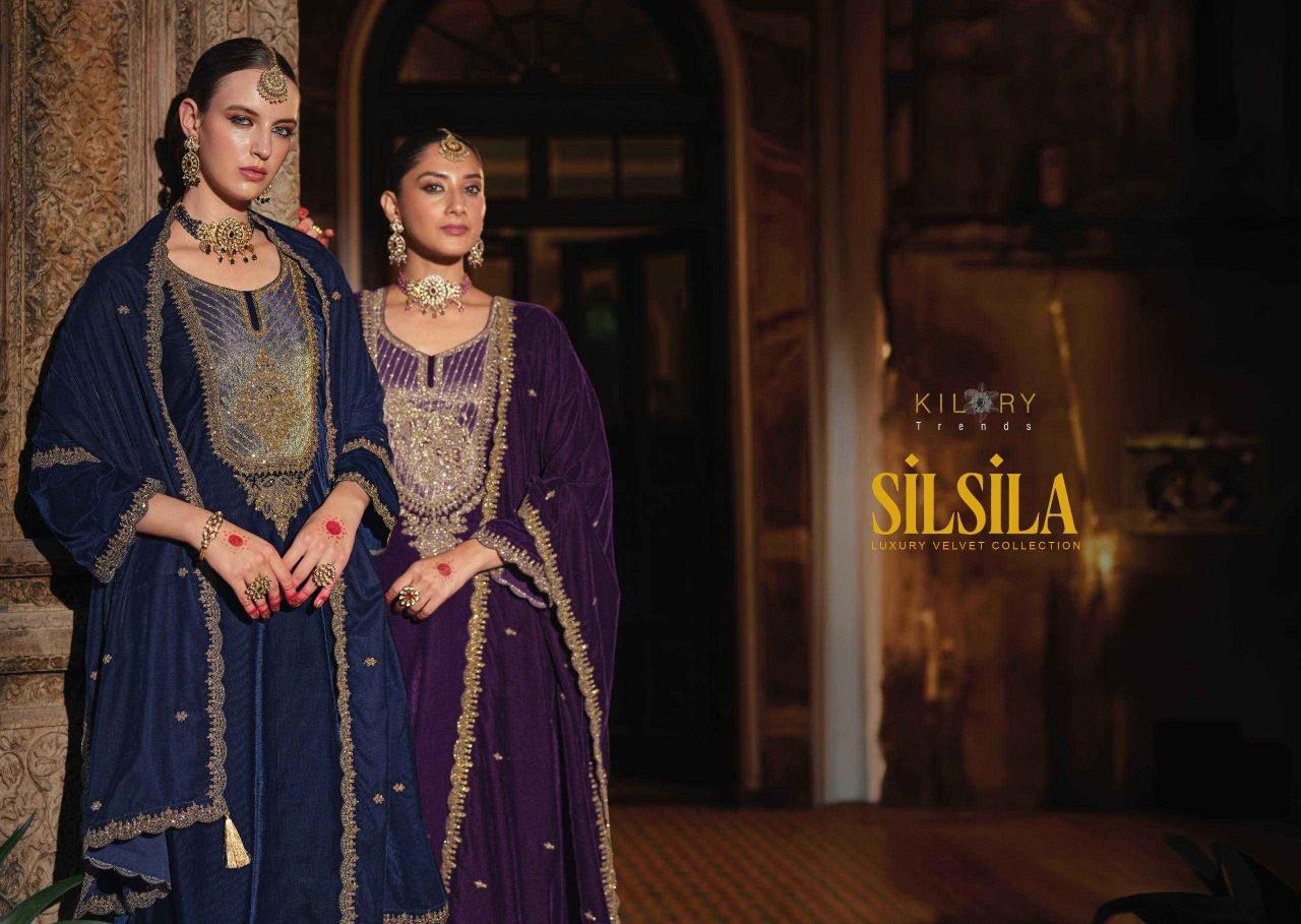 kilory trends silsila series 1171-1176 PURE PREMIUM CORDUROY VELVET Wholesale Salwar Kameez in Surat