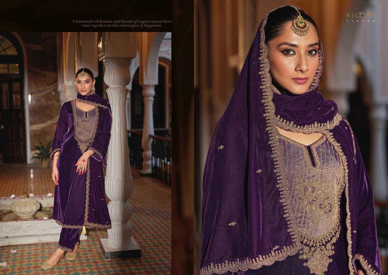 kilory trends silsila series 1171-1176 PURE PREMIUM CORDUROY VELVET Wholesale Salwar Kameez in Surat