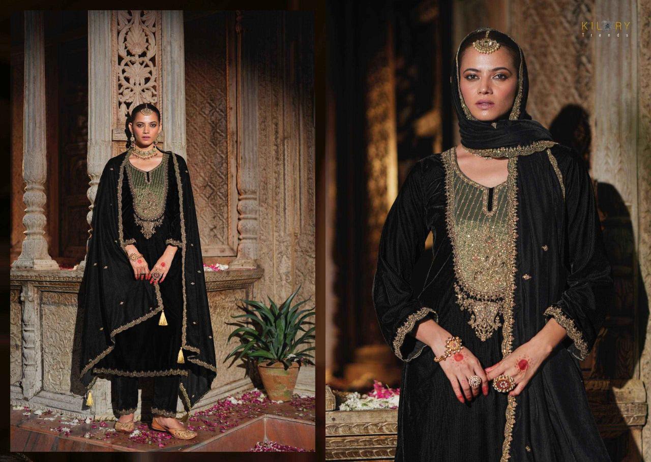 kilory trends silsila series 1171-1176 PURE PREMIUM CORDUROY VELVET Wholesale Salwar Kameez in Surat