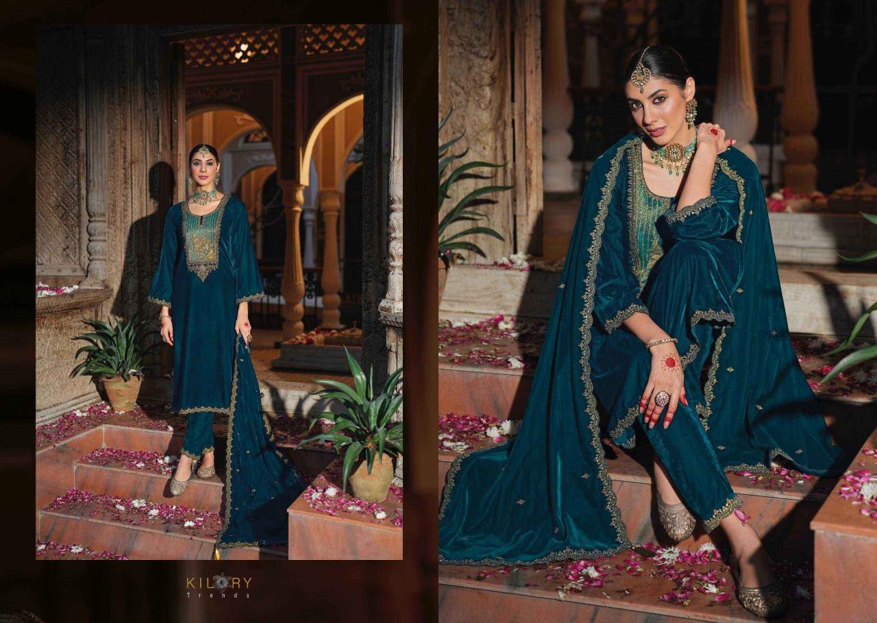 kilory trends silsila series 1171-1176 PURE PREMIUM CORDUROY VELVET Wholesale Salwar Kameez in Surat