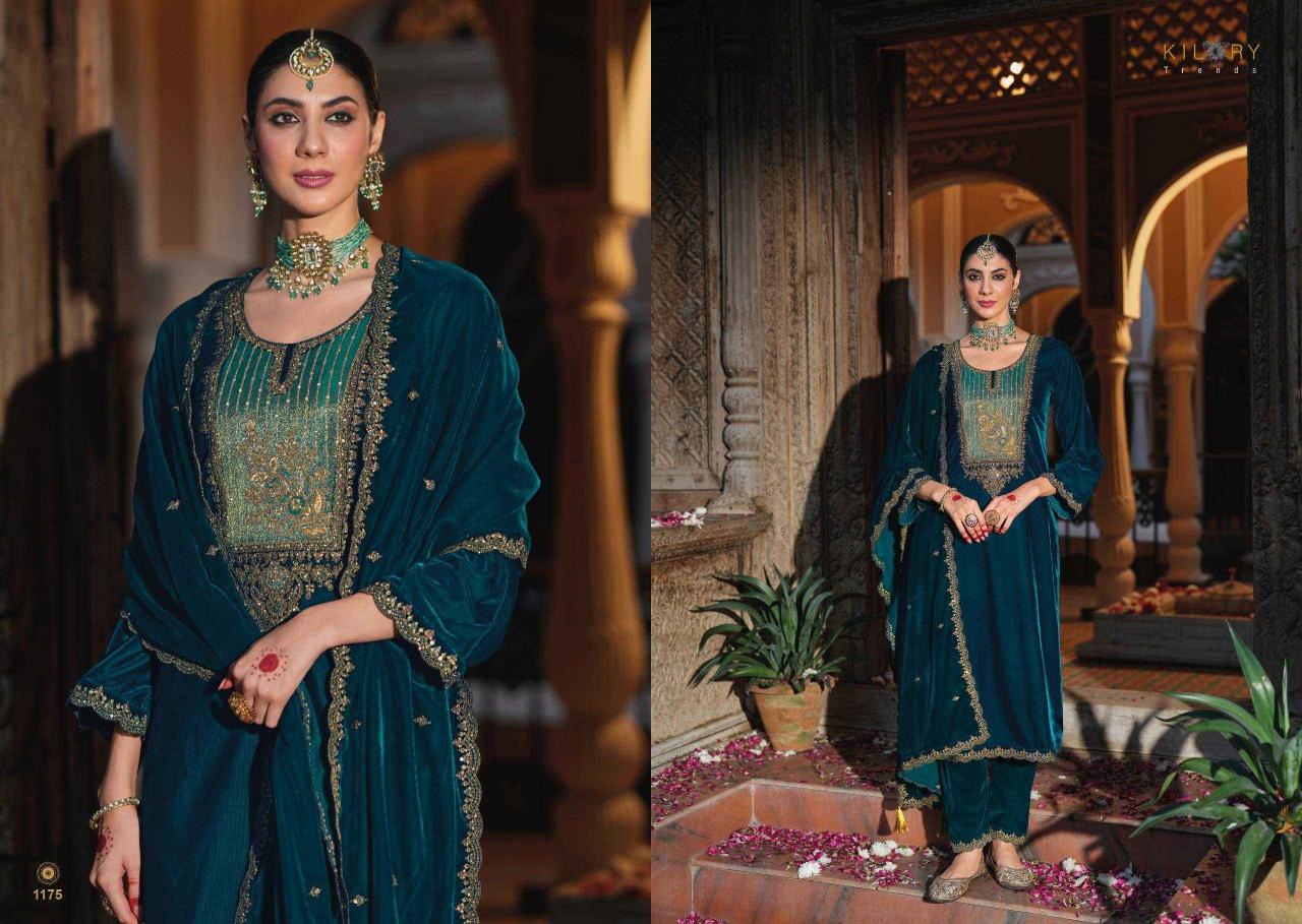 kilory trends silsila series 1171-1176 PURE PREMIUM CORDUROY VELVET Wholesale Salwar Kameez in Surat