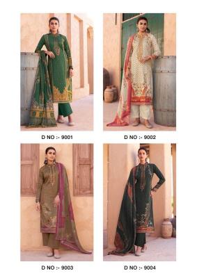 the hermitage mehqada series 9001-9006 PURE VISCOSE LAWN Wholesale Salwar Kameez in Surat