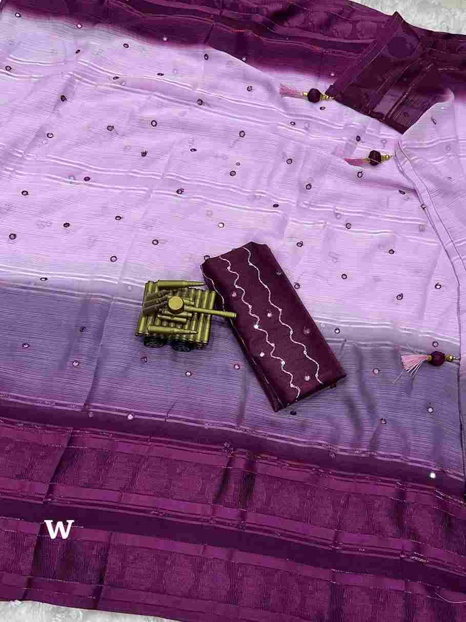 BT-56 Hanaya Georgette Fancy Saree with Gottapati Mirror Work Wholesale Sarees in Surat