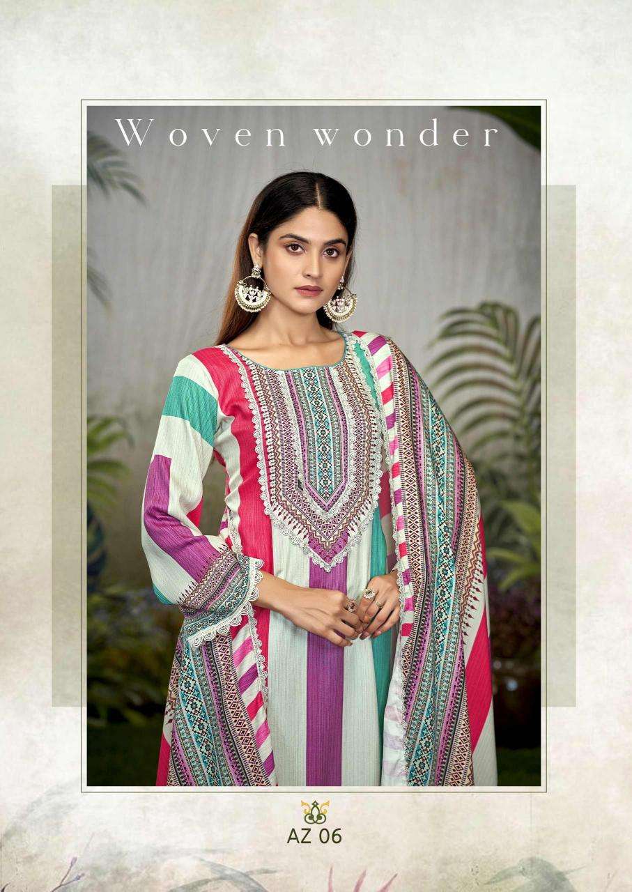 the hermitage shop azaa vol 2 series 1001-1006 Pure Viscose Cotton wholesale salwar kameez in surat