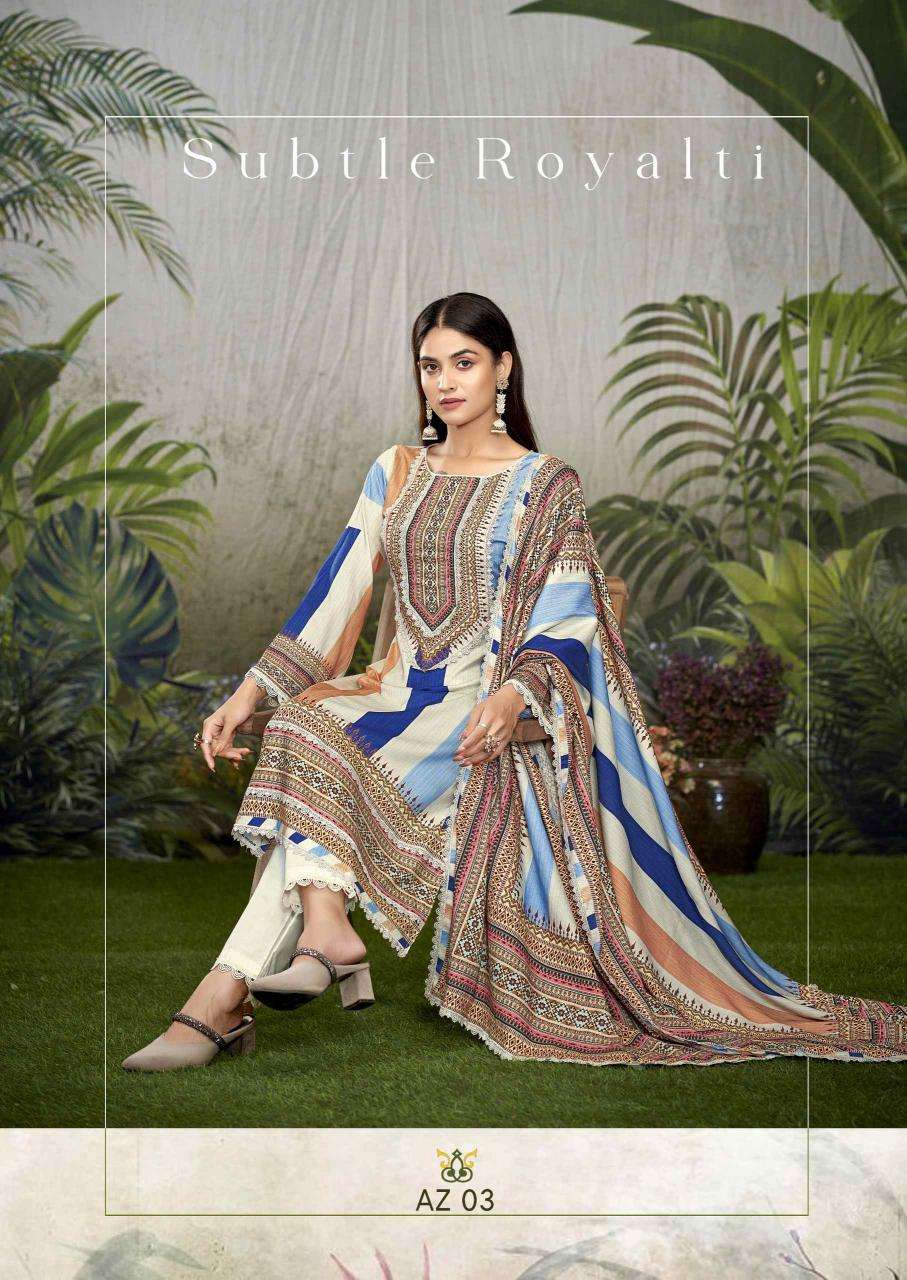 the hermitage shop azaa vol 2 series 1001-1006 Pure Viscose Cotton wholesale salwar kameez in surat