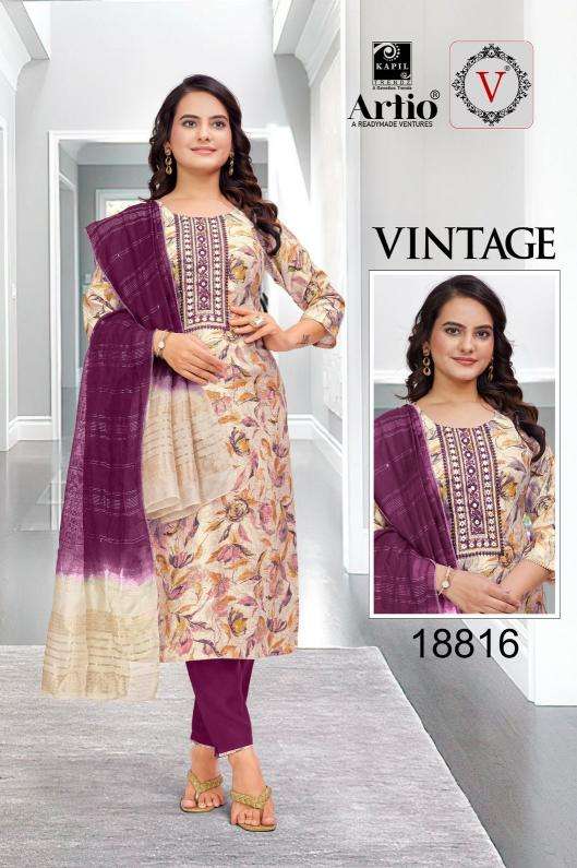 artio vintage VERTIGAN PRINT wholesale salwar kameez in surat