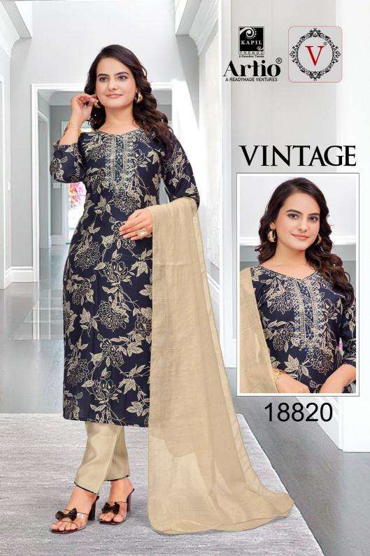 artio vintage VERTIGAN PRINT wholesale salwar kameez in surat