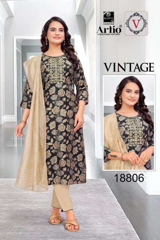 artio vintage VERTIGAN PRINT wholesale salwar kameez in surat