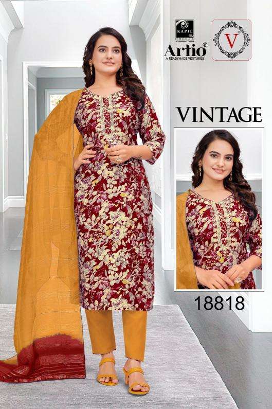 artio vintage VERTIGAN PRINT wholesale salwar kameez in surat