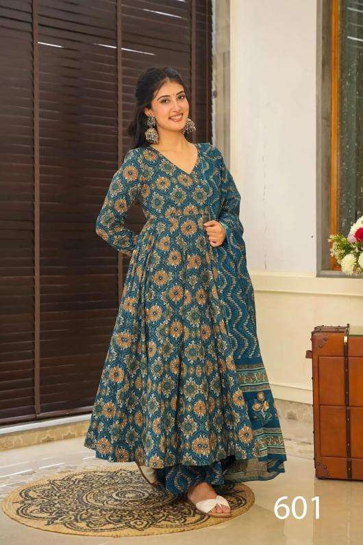 pr clora vol 6 muslin print readymade classic look big size 3pcs festival wear dress