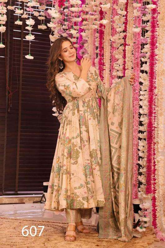pr clora vol 6 muslin print readymade classic look big size 3pcs festival wear dress