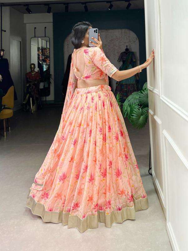 pr lnb1036 floral print tabby silk fully stitch shop trendy lehenga choli 