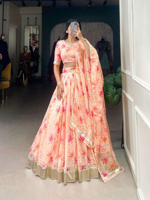 pr lnb1036 floral print tabby silk fully stitch shop trendy lehenga choli 