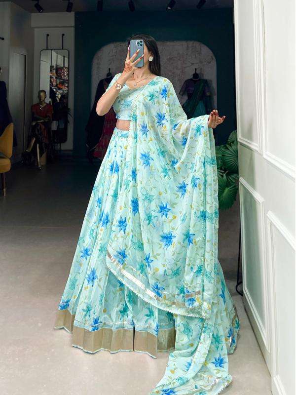 pr lnb1036 floral print tabby silk fully stitch shop trendy lehenga choli 