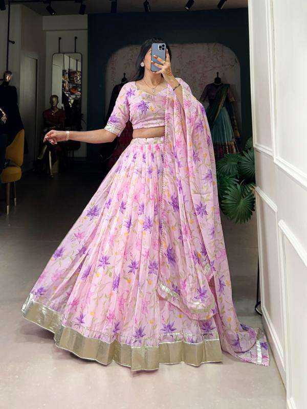 pr lnb1036 floral print tabby silk fully stitch shop trendy lehenga choli 