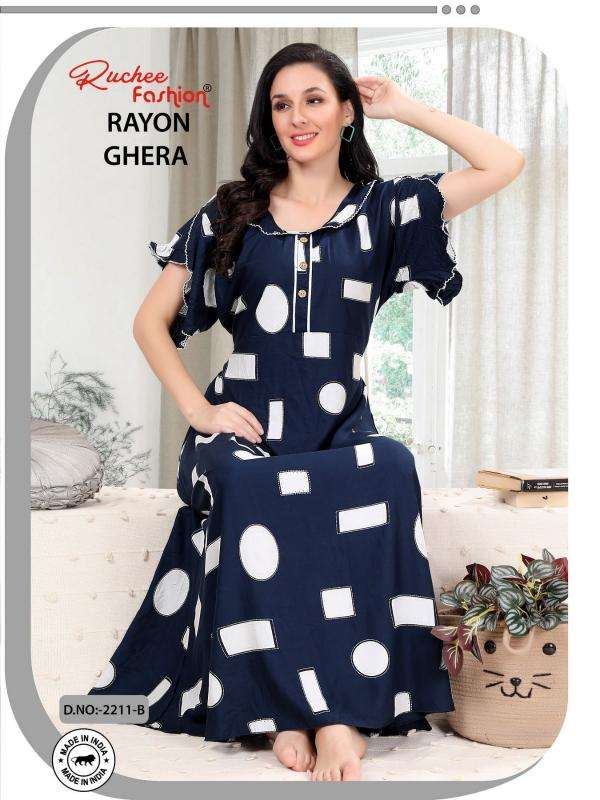 ruchee fashion rayon ghera shop trendy nighty online at affordable prices