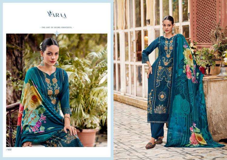 varaa fab gulistaan vol 1 series 501-506 BEMBERG MUSLIN wholesale salwar kameez in surat