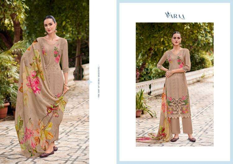 varaa fab gulistaan vol 1 series 501-506 BEMBERG MUSLIN wholesale salwar kameez in surat