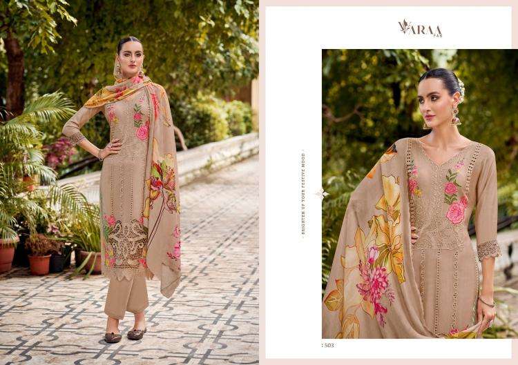 varaa fab gulistaan vol 1 series 501-506 BEMBERG MUSLIN wholesale salwar kameez in surat