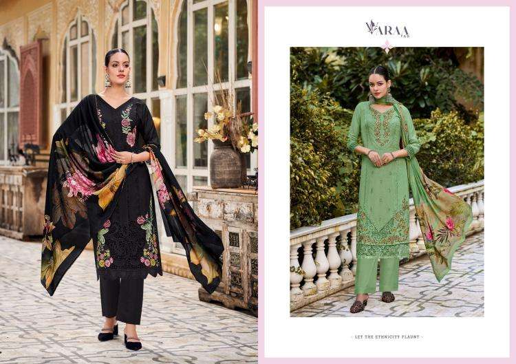 varaa fab gulistaan vol 1 series 501-506 BEMBERG MUSLIN wholesale salwar kameez in surat