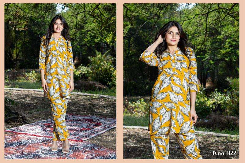 pr 1118-1122 rayon classic look fully stitch big size co-ord sets