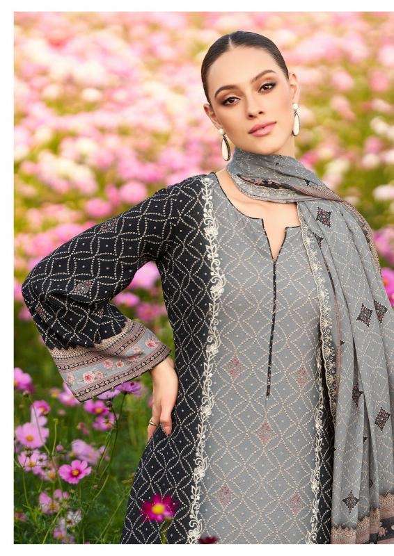 The hermitage shop bandhej series 201-206 jam satin wholesale suit