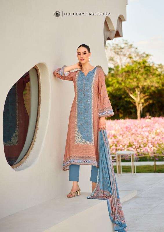 The hermitage shop bandhej series 201-206 jam satin wholesale suit
