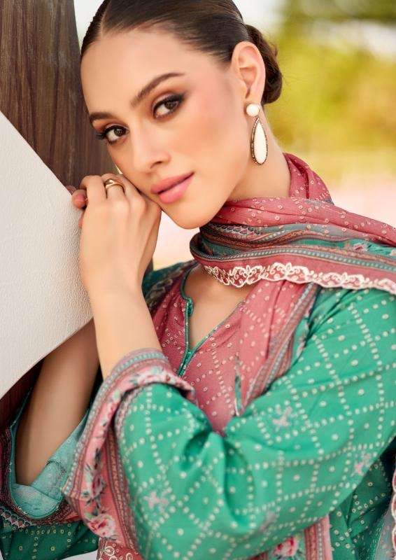 The hermitage shop bandhej series 201-206 jam satin wholesale suit