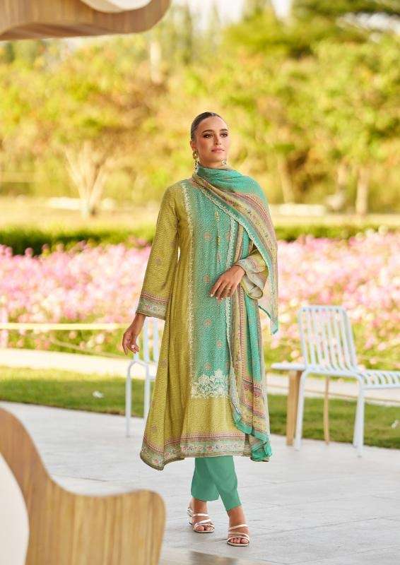 The hermitage shop bandhej series 201-206 jam satin wholesale suit