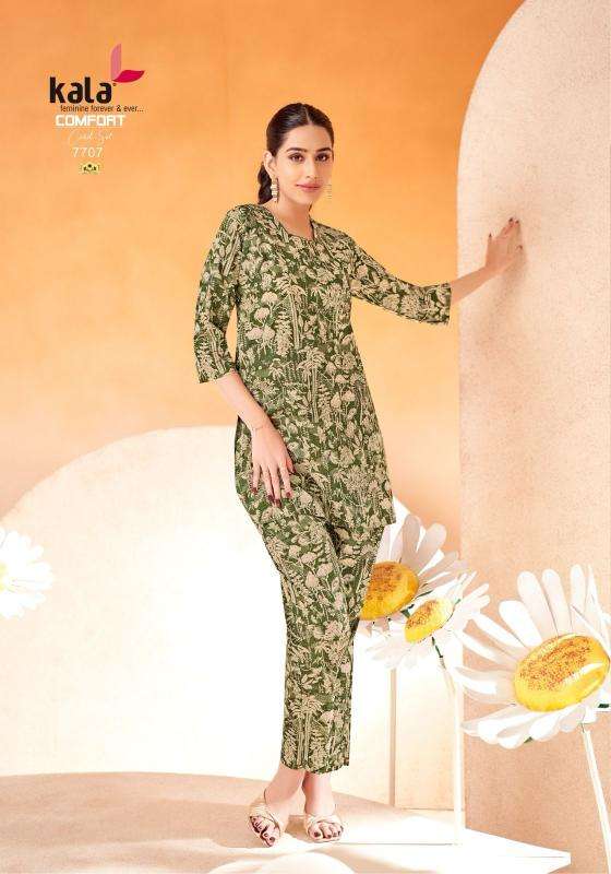 kala comfort co-ord set vol 2 series 7701-7712 fancy co-ord sets