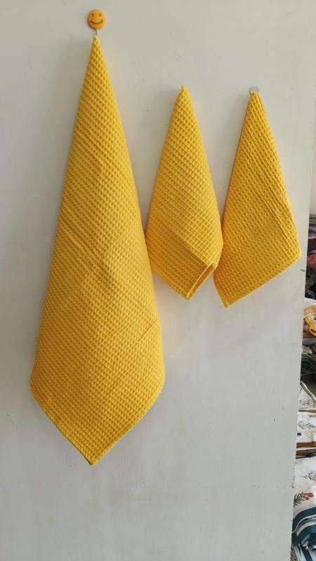 pr plain solid color fancy towel 3pcs set perfect for gifting purpose 