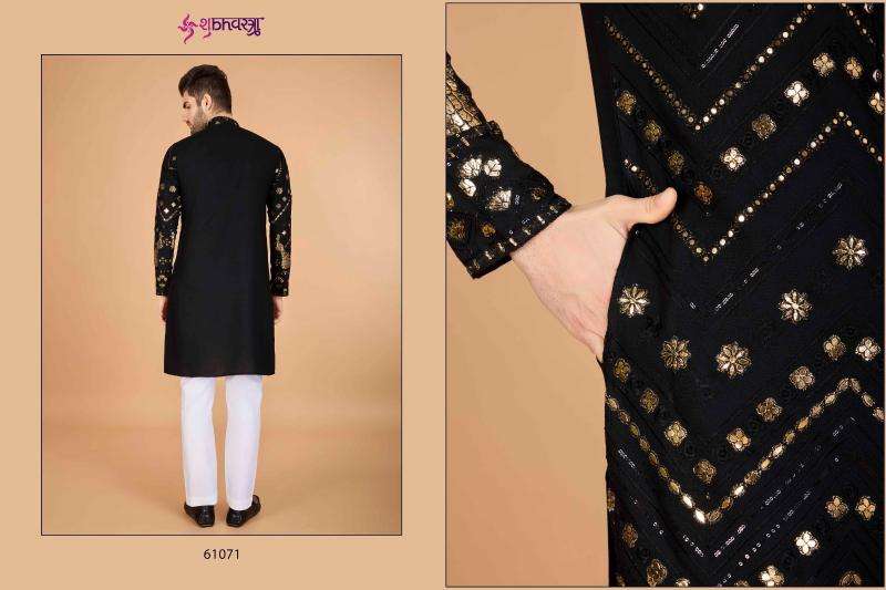 shubhvastra heritage vastra series 61071-61076 viscose rayon mens kurta 