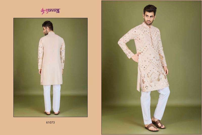 shubhvastra heritage vastra series 61071-61076 viscose rayon mens kurta 