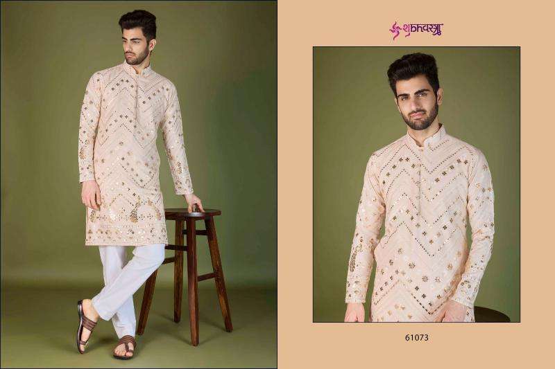shubhvastra heritage vastra series 61071-61076 viscose rayon mens kurta 