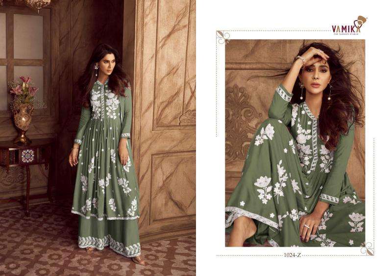 vamika lakhnavi vol 4 hit color series 1024 Hevy REYON wholesale suit 
