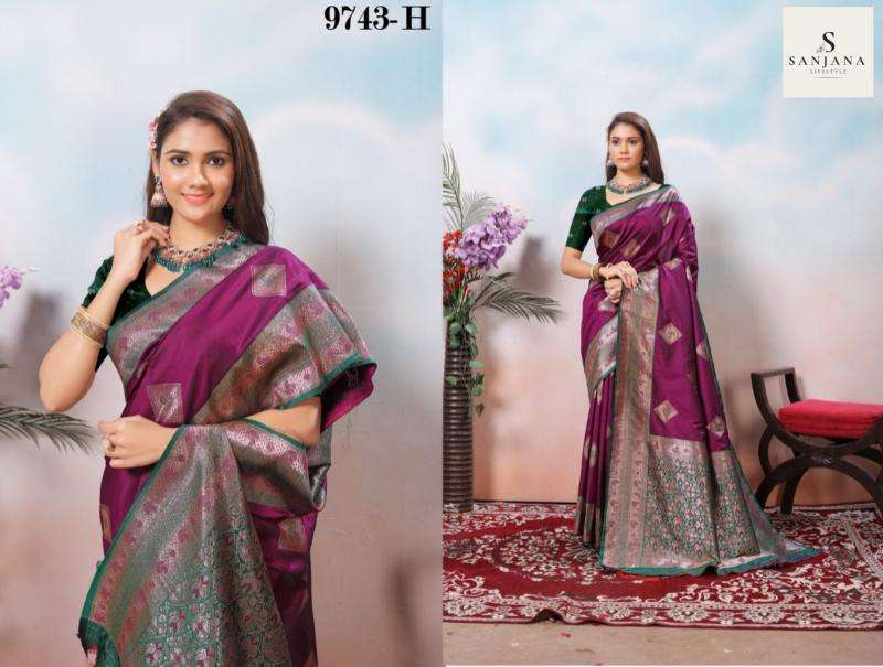 mansa 9743a-9743h silk shop trendy saree exports