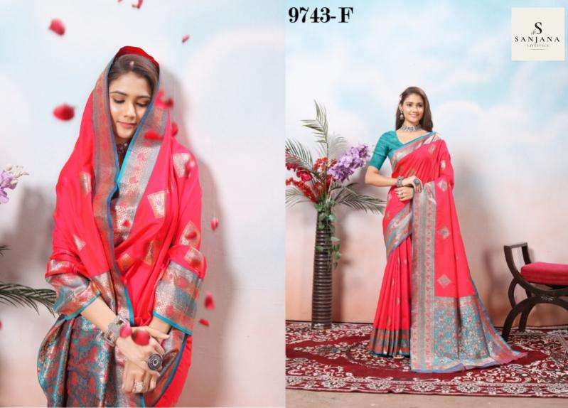 mansa 9743a-9743h silk shop trendy saree exports