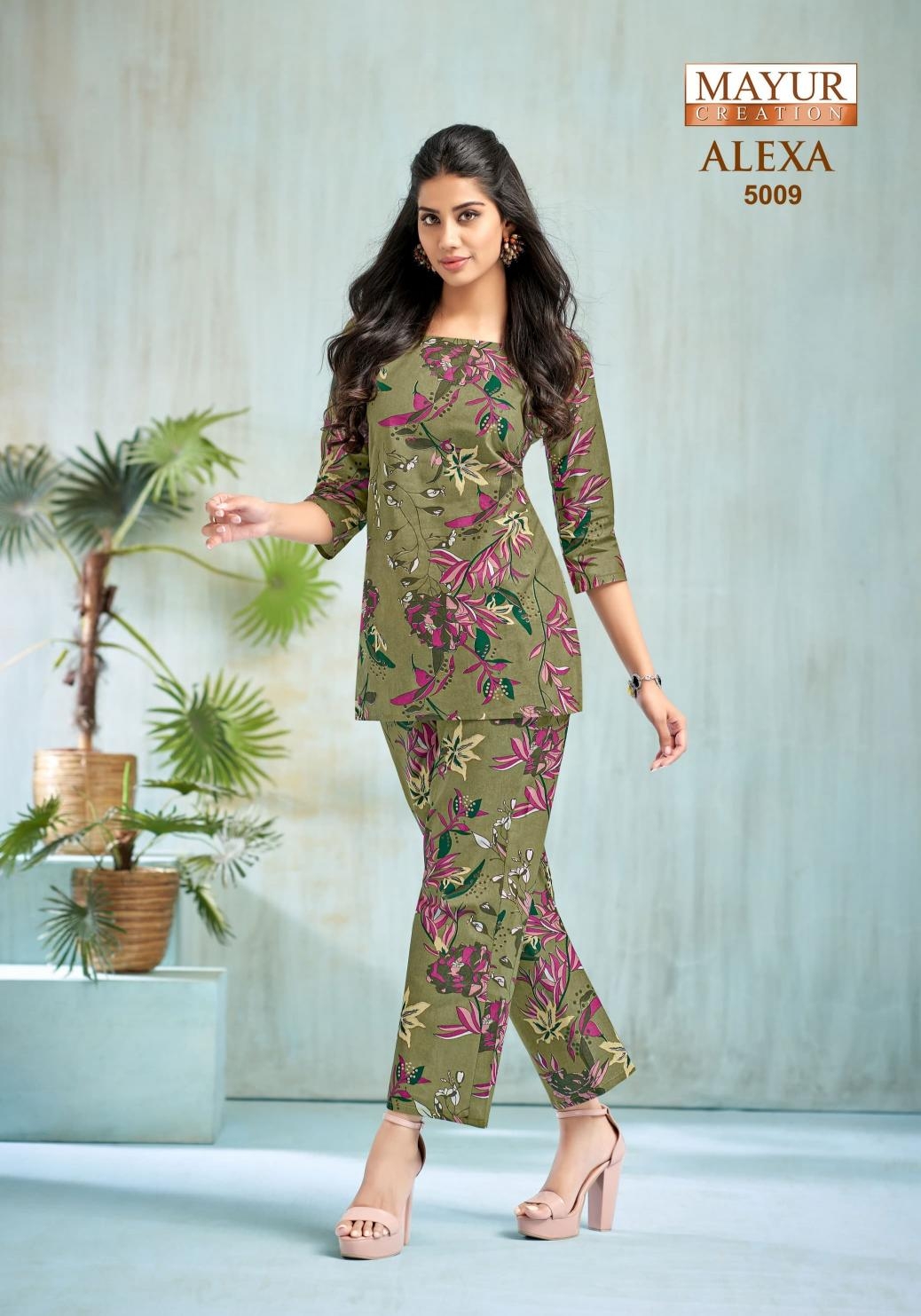 mayur creation alexa vol 5 series 5001-5010 COTTON CORD-SET 
