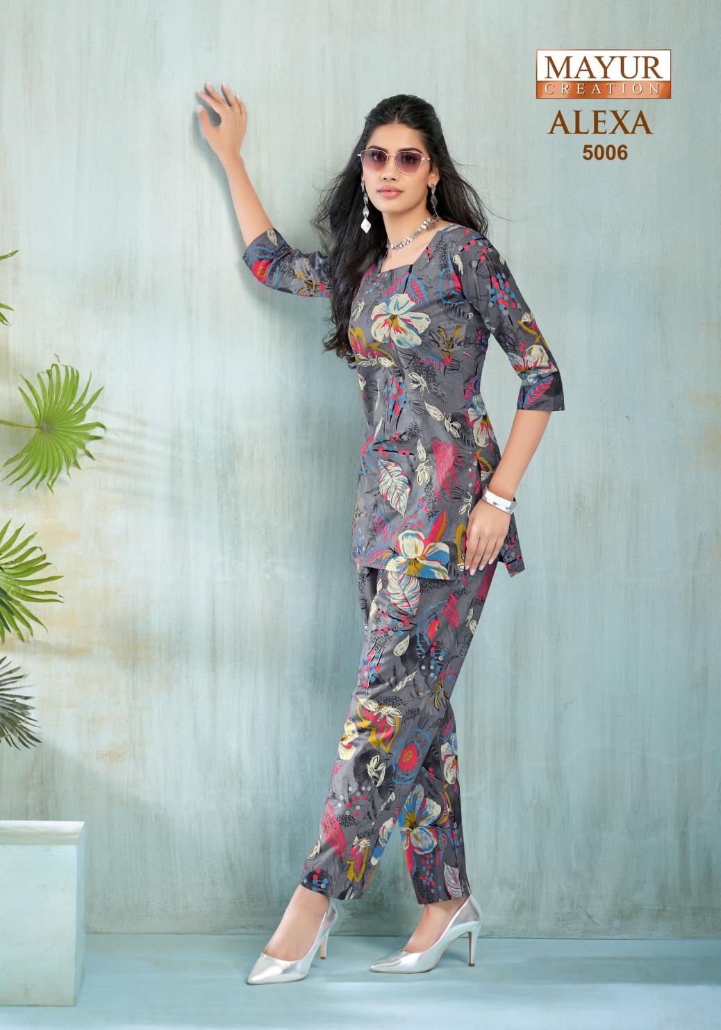 mayur creation alexa vol 5 series 5001-5010 COTTON CORD-SET 