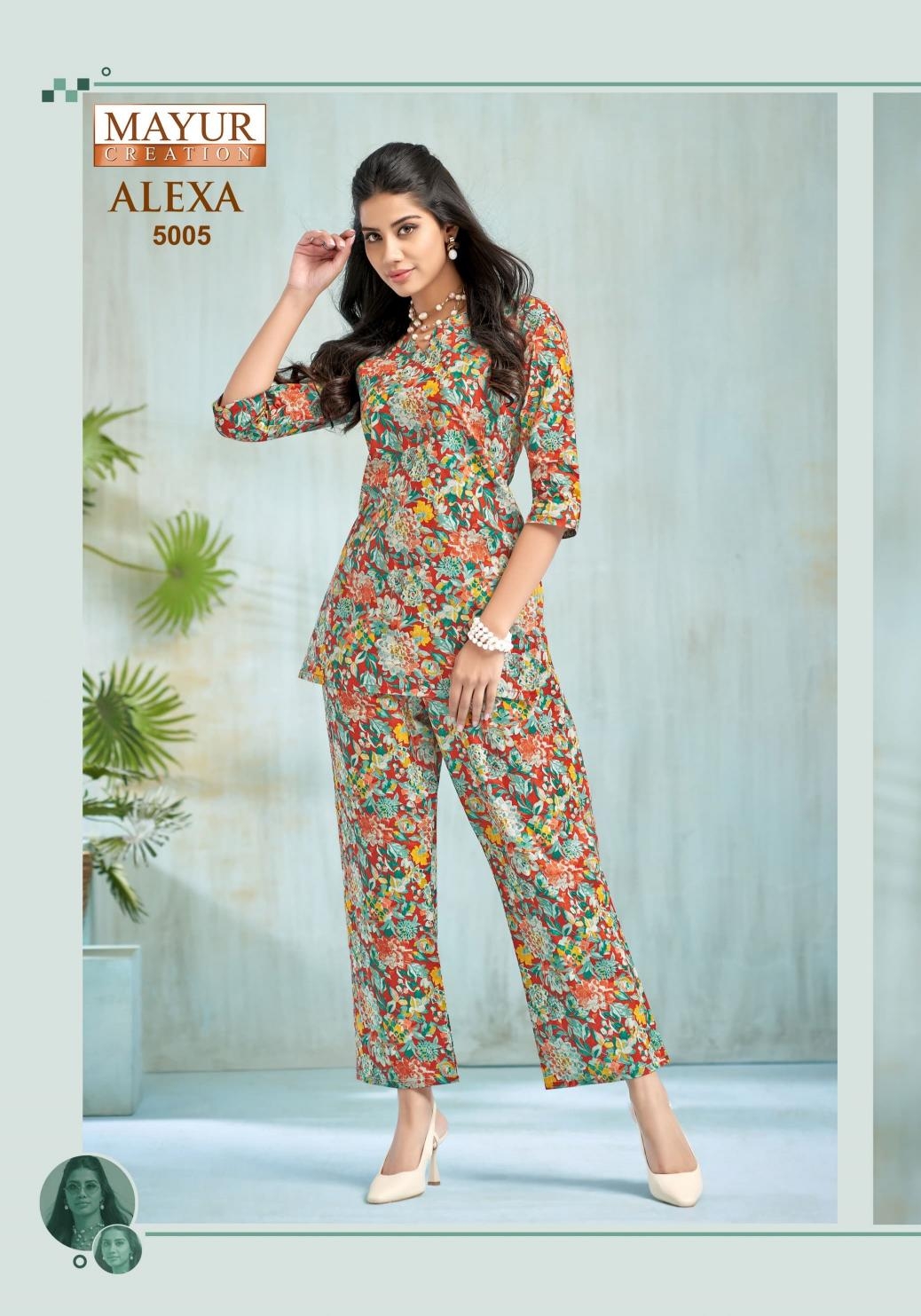 mayur creation alexa vol 5 series 5001-5010 COTTON CORD-SET 