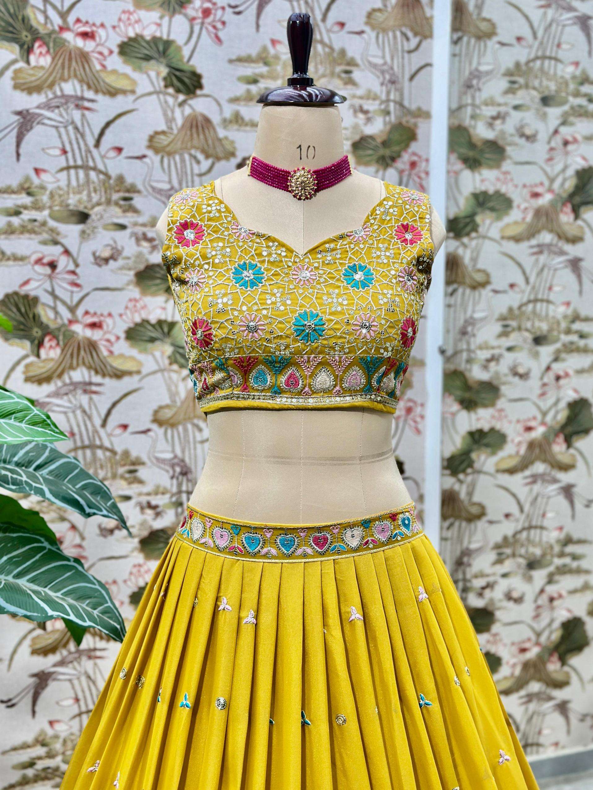 5111 star georgette sequence work traditional chaniya choli for wedding festivals