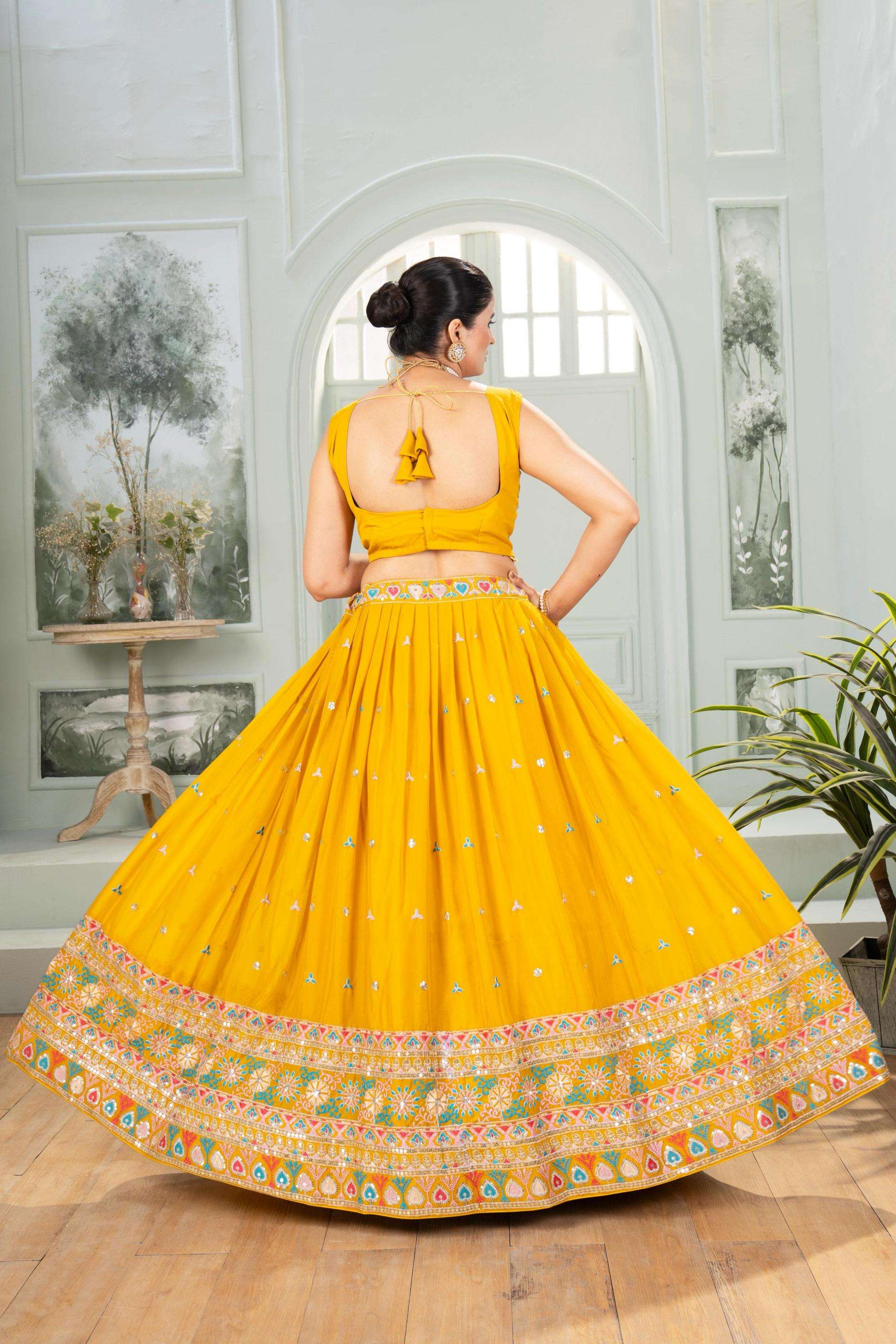 5111 star georgette sequence work traditional chaniya choli for wedding festivals