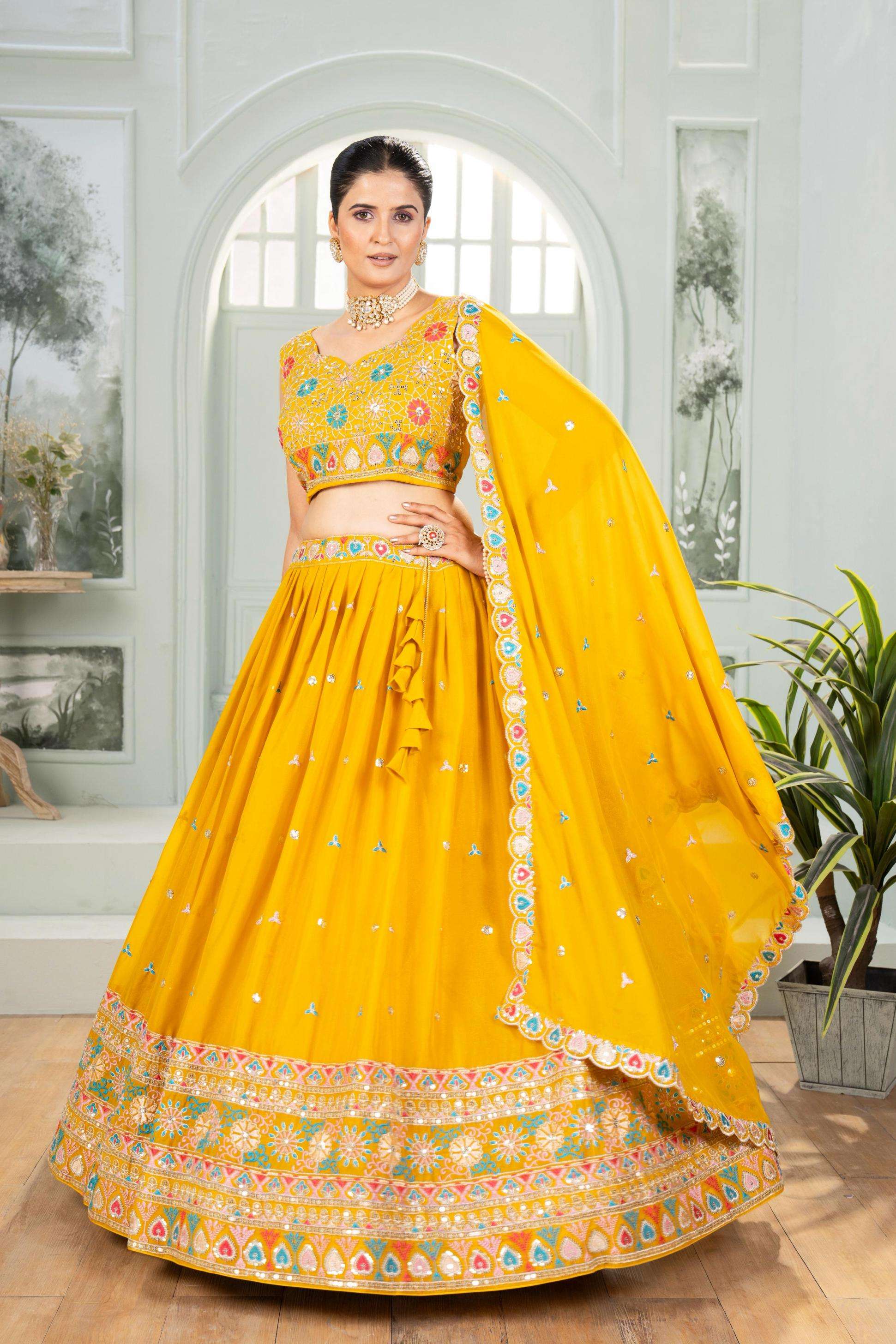 5111 star georgette sequence work traditional chaniya choli for wedding festivals